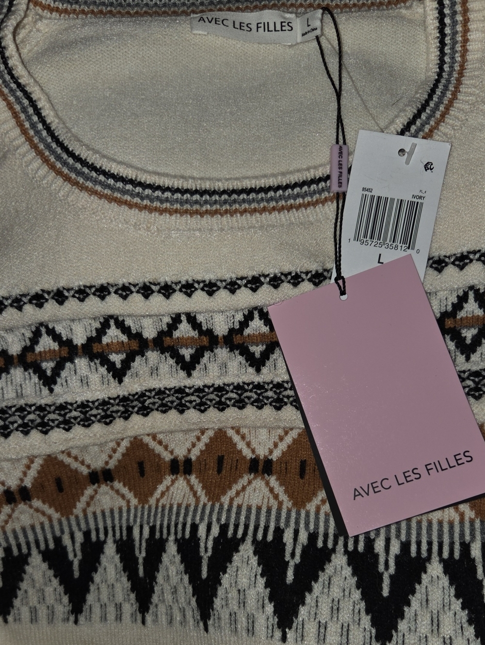 Avec Les Filles NWTs Balloon Sleeve Sweater - Picture 9 of 9